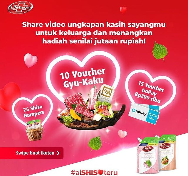 Lomba Video aiSHISOteru Hadiah 10 Dinner Gyu-Kaku, Gopay, dll