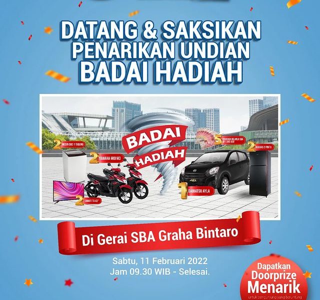 Penarikan Undian Badai Hadiah Supermarket Bangunan Abadi