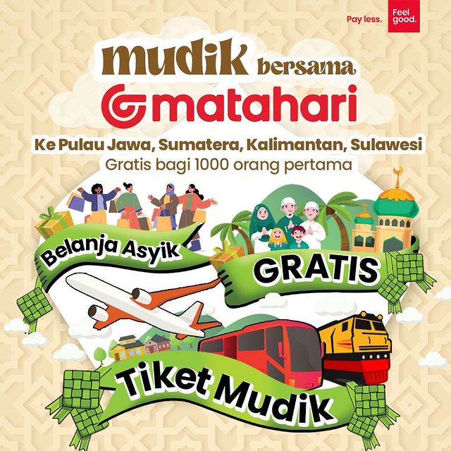 Promo 1000 Tiket Mudik Gratis Bersama Matahari