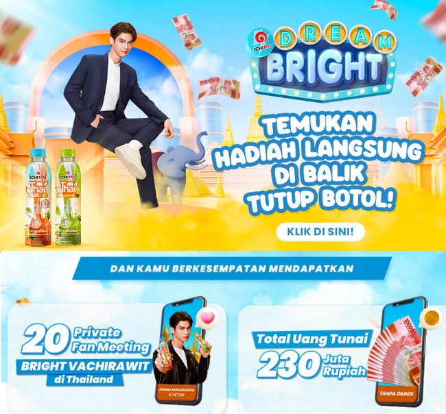 Promo Ichitan Dream Bright Berhadiah ke Thailand & Uang 230 Juta