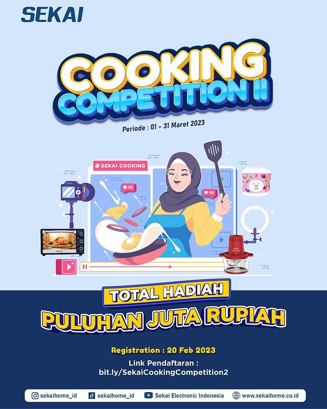 Sekai Cooking Competition Berhadiah Puluhan Juta Rupiah