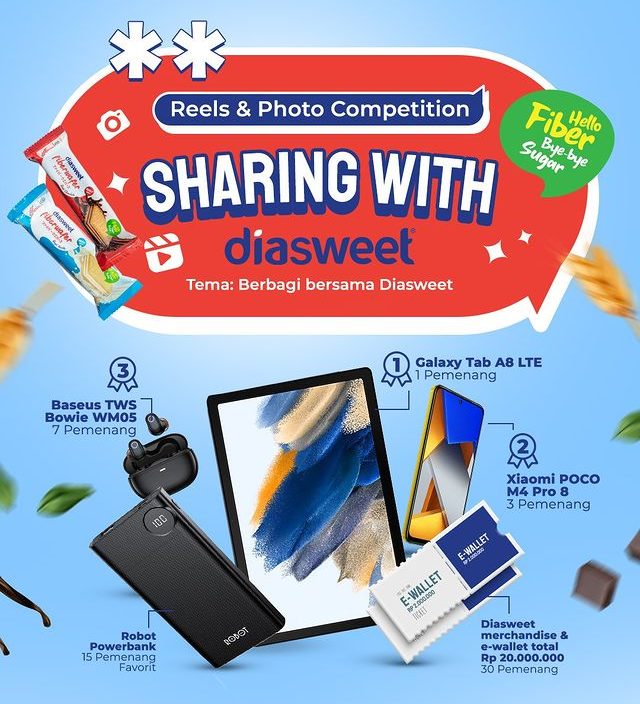 Sharing With Diasweet Challenge Total Hadiah Puluhan Juta Rupiah