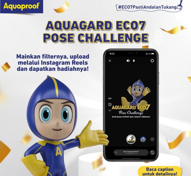 Aquagard ECO7 Pose Challenge Berhadiah OVO Jutaan Rupiah