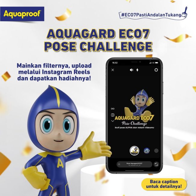 Aquagard ECO7 Pose Challenge Berhadiah OVO Jutaan Rupiah