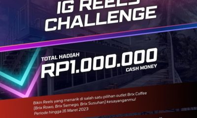 Brix Coffee Klaten IG Reels Challenge Total Hadiah Rp 1.000.000