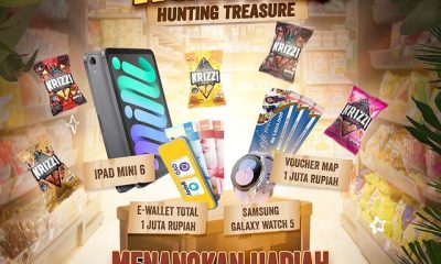 Ada panggilan untuk kalian para penggemar snack Krizzi khususnya yang berjiwa petualang. Kamu memiliki  kesempatan buat dapetin treasure berupa iPad Mini 6, Samsung Galaxy Watch 5, Voucher MAP 1 Juta Rupiah, dan E-Wallet Total 1 Juta Rupiah! Menangkan hadiah tersebut dengan berpartisipasi dalam promo challenge "Krizzi Hunter Hunting Treasure" yang berlangsung sampai dengan 10 April 2023. Caranya dengan berfoto bersama produk krizzi yang kamu borong di alfamart atau indomaret, dan kemudian mengirimkan foto struknya ke DM instagram @krizzi.id. Informasi selengkapnya cek di bawah ini. Ikuti juga :  TEMA Krizzi Hunter Hunting Treasure OLEH Krizzi PERIODE Sampai 10 April 2023 HADIAH iPad Mini 6 Samsung Galaxy Watch 5 Voucher MAP Rp 1 Juta E-wallet Total 1 Juta MEKANISME Follow instagram @krizzi.id dan like postingan yang menggunakan hashtag #KRIZZIHUNTER Buat foto kamu bersama Krizzi di instagram story ketika memborong Krizzi di Indomaret atau Alfamart. Mention @krizzi.id dan 3 teman kamu, serta berikan tagar #KrizziHunter #JagonyaBikinCrazy Tambahkan instagram story kamu ke highlight dengan nama "KRIZZI HUNTER". Kirimkan struk pembelian Krizzi lewat DM @krizzi.id Setiap membeli 1 bungkus Krizzi akan mendapatkan 10 Poin yang akan ditambahkan ke Leaderboard Pastikan akun kamu tidak diprivate [su_button url="https://www.instagram.com/p/CpkWRGKLFlY/" target="blank" style="flat" background="#c9102a" size="6" wide="no" radius="round" icon="icon: mail-forward" rel="nofollow" title="Klik tombol untuk mendaftar / cek sumber informasi"]SUMBER INFORMASI[/su_button]