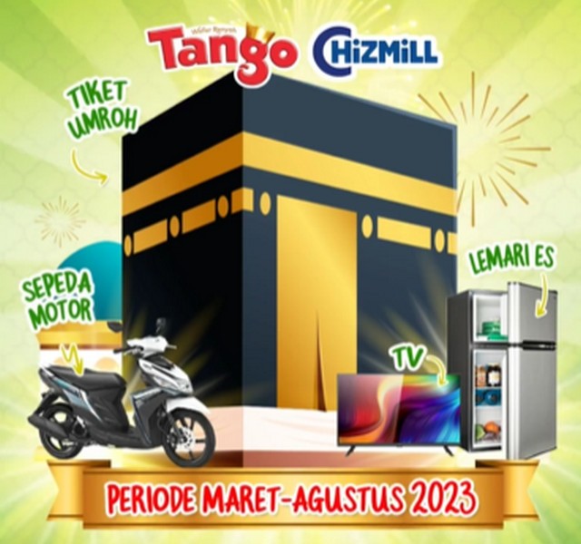 Gebyar Undian Tango Chizmill 2023 Berhadiah Umroh, Motor, TV, dll