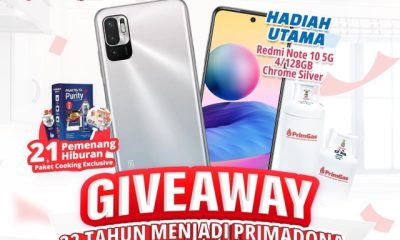 Giveaway 22 Tahun PrimGas LPG Berhadiah Redmi Note 10 5G