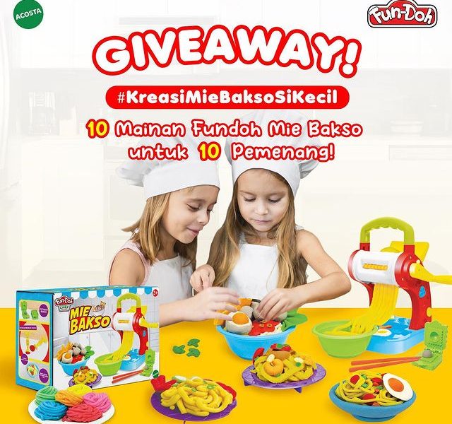 Giveaway Fun-Doh Berhadiah 10 Mainan Mie Bakso Terbaru