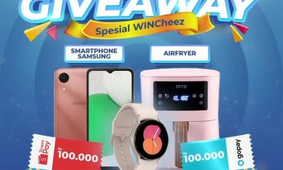Giveaway Special WINCheez Berhadiah Smartphone, Air Fryer, dll