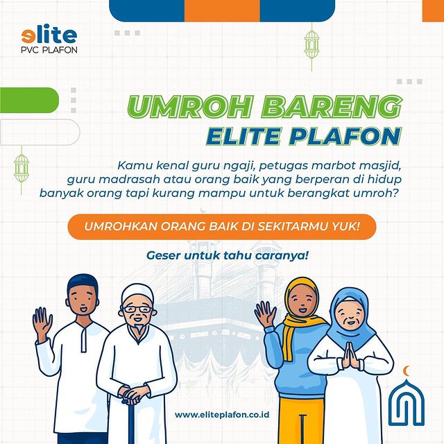 Kontes Cerita Inspiratif Hadiah 10 Paket Umroh Bareng Elite Plafon