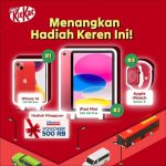 Kontes Poin KitKat Mudik Breakhunt Berhadiah iPhone 14, iPad, dll