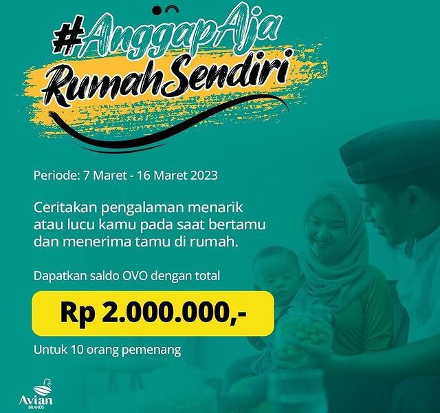 Kuis Cerita Anggap Aja Rumah Sendiri Hadiah Saldo OVO 2 Juta