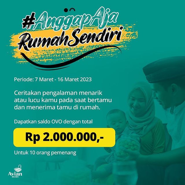 Kuis Cerita Anggap Aja Rumah Sendiri Hadiah Saldo OVO 2 Juta