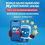 Kuis Survey MyPertamina Berhadiah Saldo 100K Untuk 300 Orang