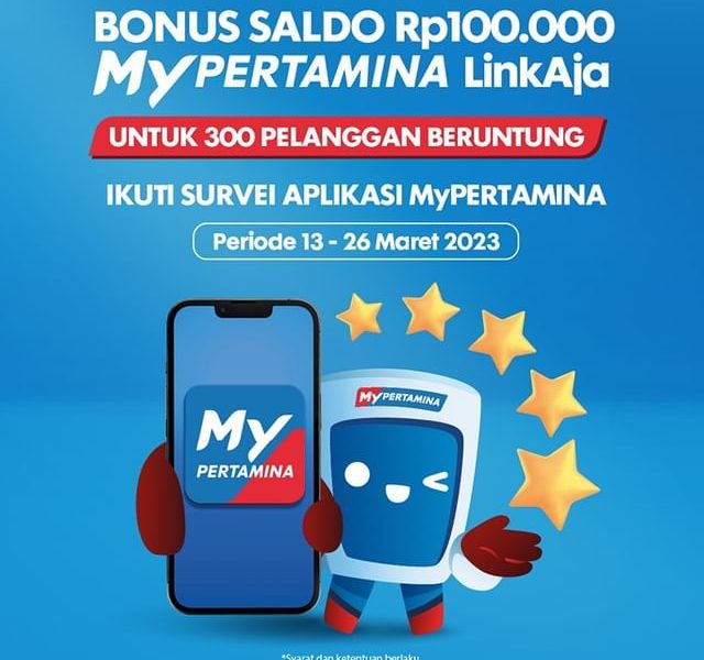 Kuis Survey MyPertamina Berhadiah Saldo 100K Untuk 300 Orang
