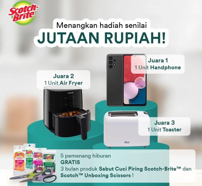 Lomba Foto Cucian Piring Ramadan Berhadiah HP, Air Fryer, Toaster