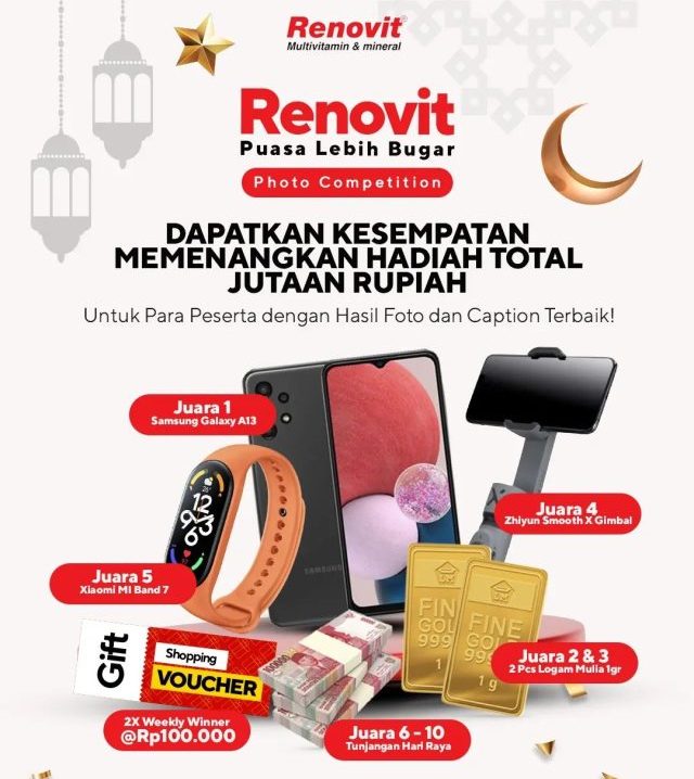 Lomba Foto Renovit Puasa Lebih Bugar Berhadiah Jutaan Rupiah