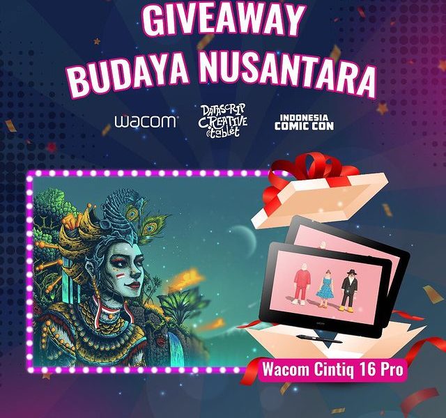 Lomba Gambar Budaya Nusantara Berhadiah Wacom Cintiq 16 Pro