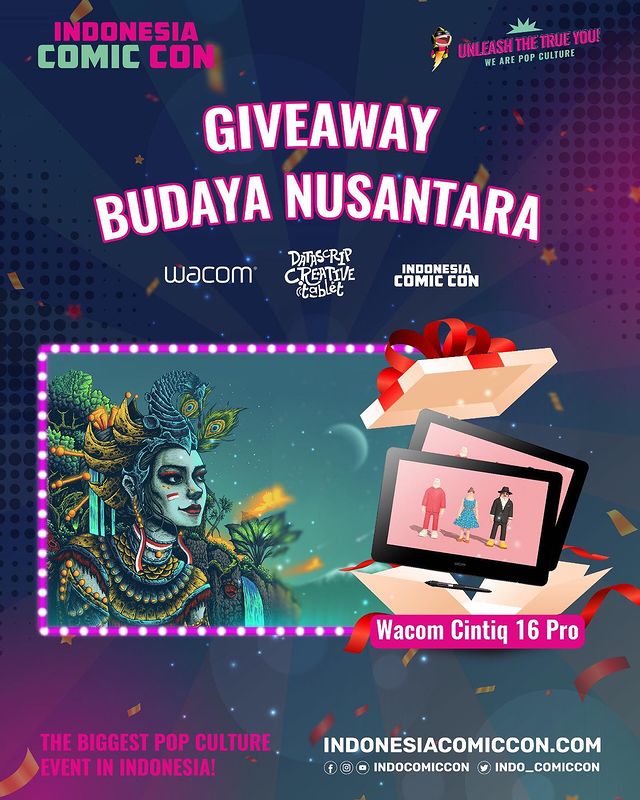 Lomba Gambar Budaya Nusantara Berhadiah Wacom Cintiq 16 Pro