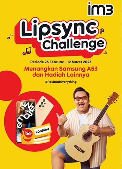 Lomba Lipsync Im3 Berhadiah SAMSUNG A53 5G & Pulsa