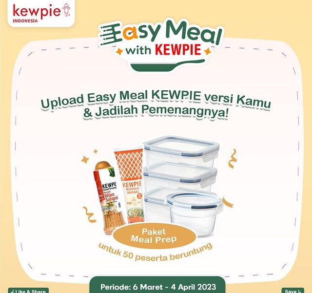 Lomba Recook Easy Meal Kewpie Hadiah 50 Paket Meal Prep Set