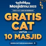 Program Indahkan Masjidmu 2023 Gratis Cat untuk 10 Masjid