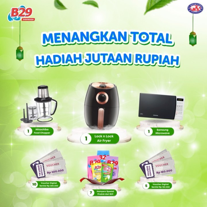 Ramadhan Quiz B29 Berhadiah Microwave, Air Fryer, Chopper, dll