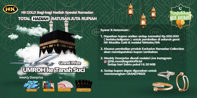 Undian HK Gold Berhadiah Umroh & Total Ratusan Juta Rupiah