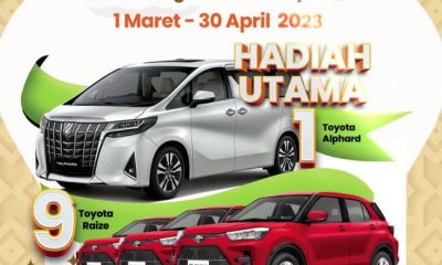 Undian Matahari THR 2023 Berhadiah Toyota Alphard, 9 Raize, dll