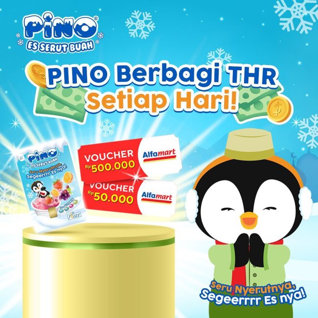 Undian Pino Berbagi THR Flazz & Voucher Alfamart Setiap Hari