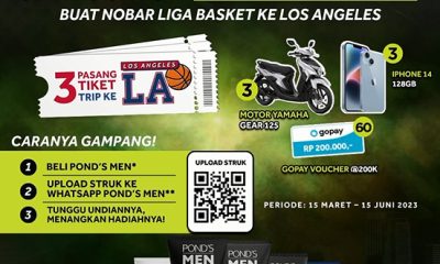 Undian Pond's Men Berhadiah Trip ke LA, Motor, iPhone 14, dll