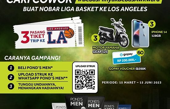 Undian Pond's Men Berhadiah Trip ke LA, Motor, iPhone 14, dll