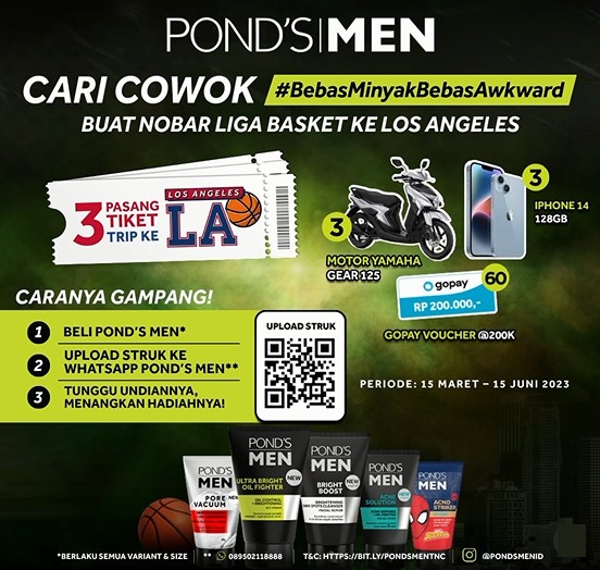 Undian Pond's Men Berhadiah Trip ke LA, Motor, iPhone 14, dll