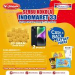 Undian Serbu Kokola Indomaret 33 Hadiah 2 iPhone 14, Emas 20 gr