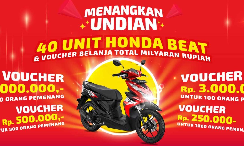 Undian Yogya Online Dobel Bonus 40 Motor & Voucher Milyaran