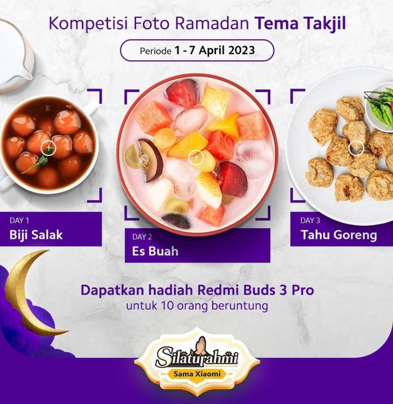 Kompetisi Foto Ramadan Berhadiah 10 Xiaomi Redmi Buds 3 Pro