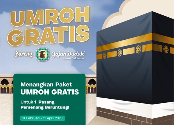 Kuis IG Berhadiah Paket Umroh Gratis Bareng Gajah Duduk