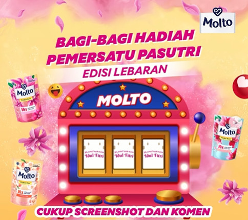 Kuis Molto Pemersatu Pasutri Berhadiah Kompor, Setrika & Kipas