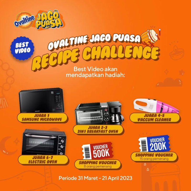 Lomba Resep Ovaltine Jago Puasa Hadiah Microwave, Air Fryer, dll