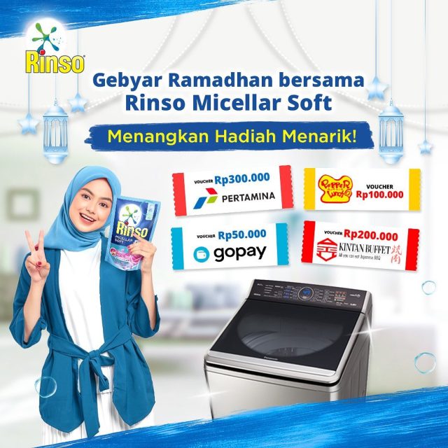 Lomba Review Rinso Micellar Soft Berhadiah Mesin Cuci & Voucher