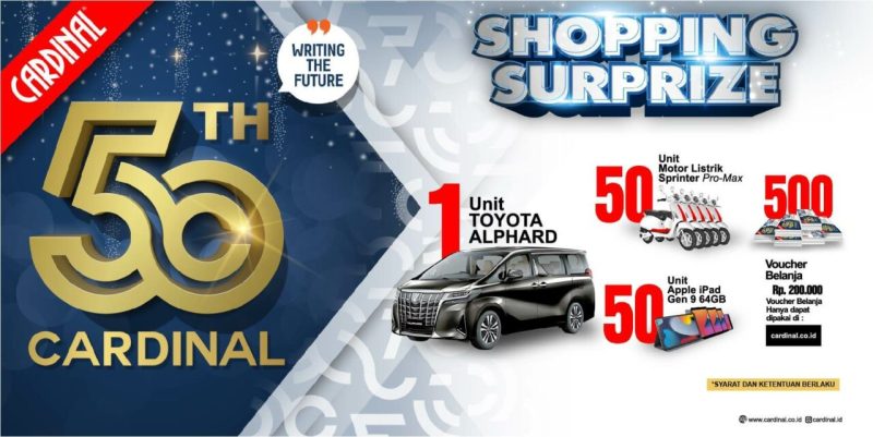 Shopping Surprize Cardinal 2023 Berhadiah Mobil Toyota Alphard