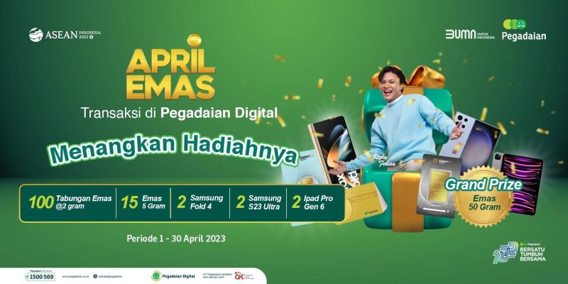 Undian Pegadaian April Emas Grand Prize Logam Mulia 50 Gram