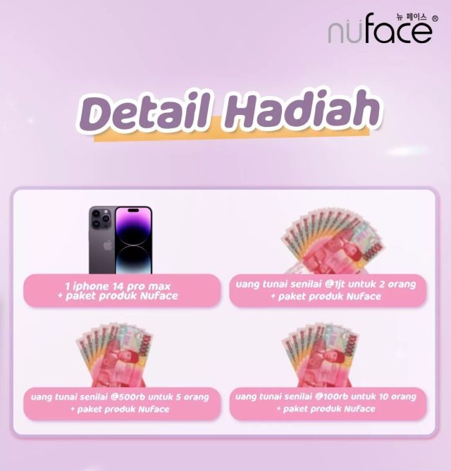 Challenge Ahn Hyo Seop Nuface Berhadiah Total 32 Juta