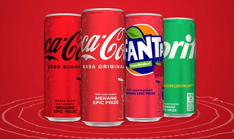 Contoh kemasan kaleng promo coca cola KPOP EPIC