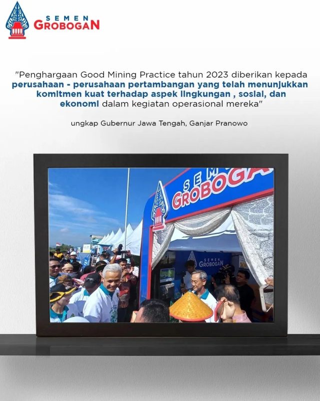 Ganjar Pranowo - PT. Semen Grobogan Raih Penghargaan Good Mining Practice 2023 (1)