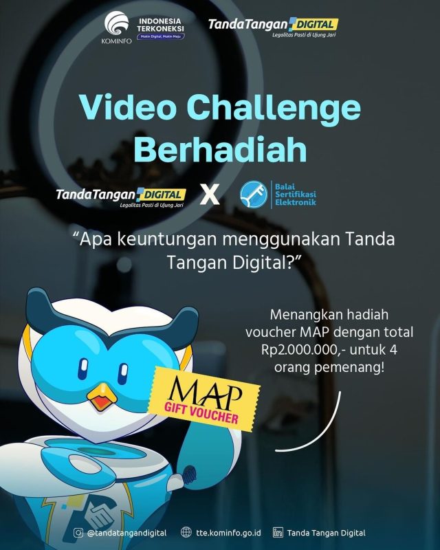 Kontes Video Tanda Tangan Digital Total Hadiah 2 Juta Rupiah