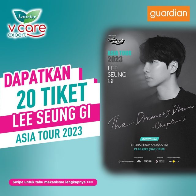 Kuis Laurier Berhadiah 20 Tiket Lee Seung Gi Asia Tour 2023