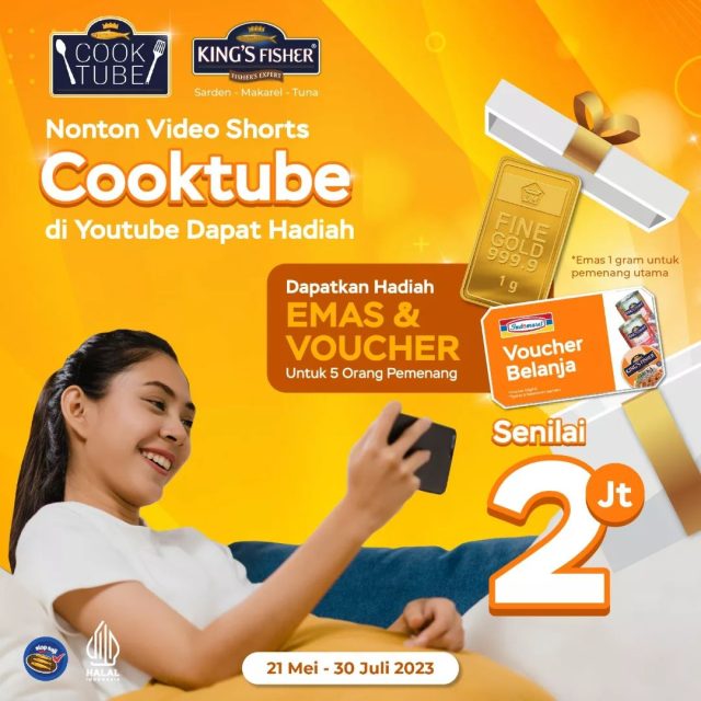 Kuis Nonton Video Cooktube Berhadiah Emas & Voucher Total 2 Juta