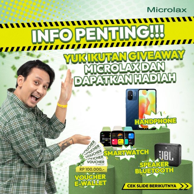 Kuis Tebakan Microlax Berhadiah HP Xiaomi 12C, Smartwatch, dll